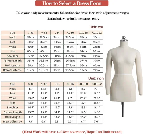 Vista 6 de Maniquí de costura ajustable con ruedas – Altura ajustable Forma S Modelo 80, pantalla de sastre estable y móvil para diseñadores y creadores de moda