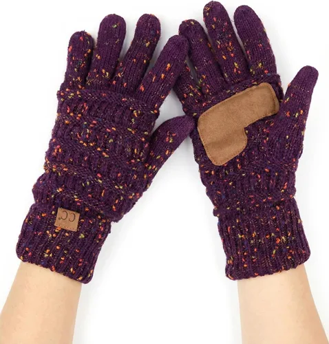Vista 21 de Funky Junque Guantes de invierno para mujer – Lindos guantes de punto con forro polar para pantalla táctil y mensajería para mujeres, accesorios