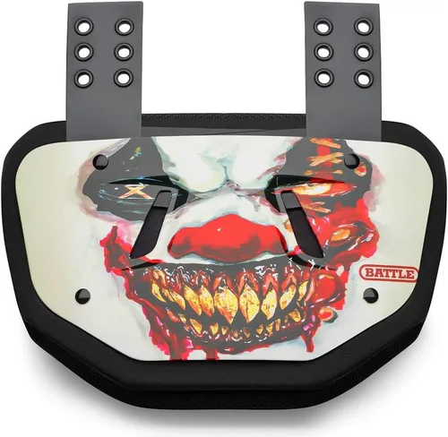 Vista 43 de Battle Sports Placa de espalda de fútbol novedosa – Protector de espalda inferior de carcasa dura con espuma contorneada para protección de alto