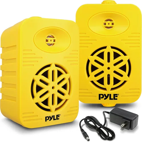 Vista 10 de Pyle USA - Par de altavoces Bluetooth para interiores y exteriores, sistema de altavoces de rango completo de 2 vías de 300 W, doble impermeable, 4