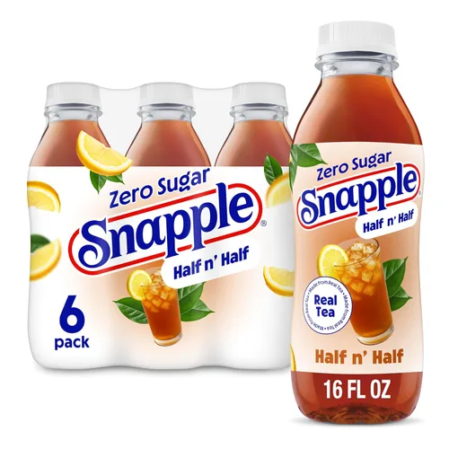 Vista 12 de Snapple Té de melocotón, botella de plástico reciclada de 16 onzas líquidas, paquete de 12