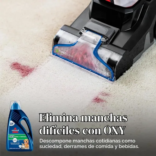 Vista 3 de Bissell OXY Clean + Refresh con la solución de limpieza de alfombras Febreze, para uso en limpiadores verticales líderes de alfombras, 60 onzas
