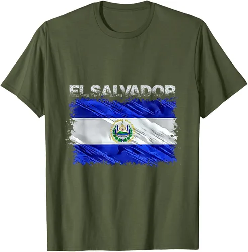 Vista 48 de Camiseta El Salvador, Negro