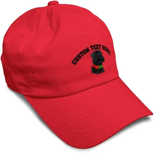 Vista 18 de Gorra de béisbol suave negra con cabeza de laboratorio bordada para perros, sarga de laboratorio negra, de algodón, con mosca de dragón, sombreros