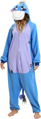 Vista 6 de NAITOKE Pijama de animal para adultos, disfraz de Halloween, cosplay