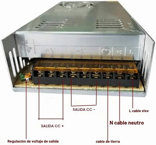 Vista 2 de AC 110V/220V a DC 12V 30A 360W Adaptador de fuente de alimentación de conmutación regulada universal Transformador Convertidor de controlador