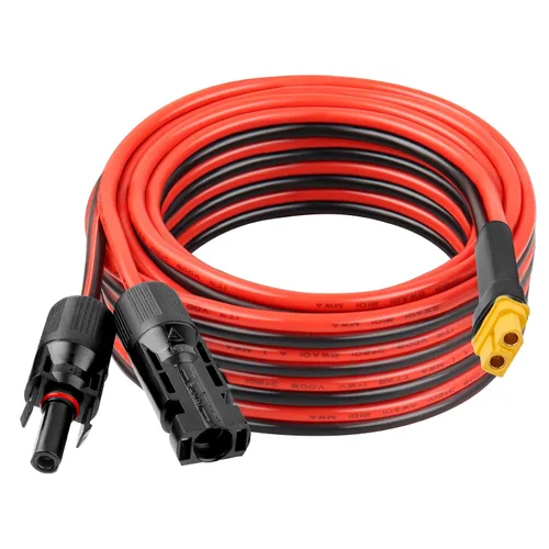 Vista 15 de Cable de extensión solar XT60 de 10 AWG 2 3 6 10 15 20 25 35 40 50 75 100 pies XT60 adaptador de conector de extensión solar más grueso cable hembra