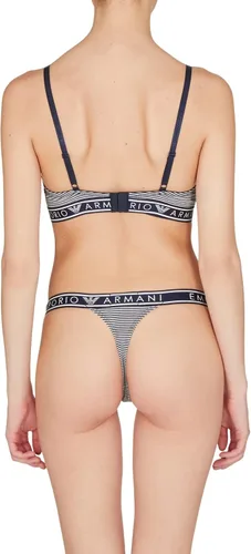 Vista 5 de Emporio Armani Tanga de algodón estampada para mujer