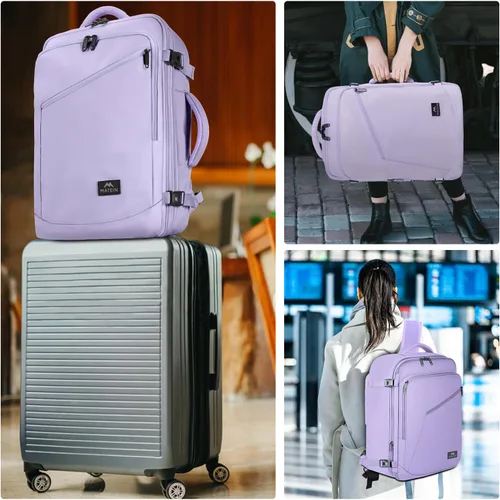 Vista 18 de MATEIN - Mochila de viaje extragrande de 10.56 galones, mochila de viaje ampliable apta para aerolíneas, para viajeros de fin de semana, hombres