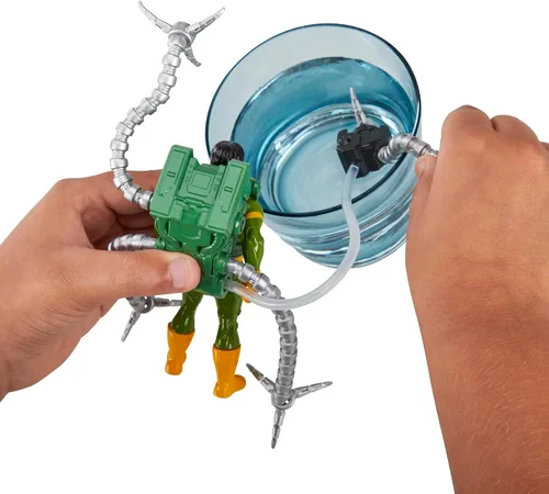 Vista 6 de Marvel Spider-Man Aqua Web Warriors - Figura de acción Doc Ock de 4 pulgadas con accesorio de equipo de agua recargable, figuras de acción