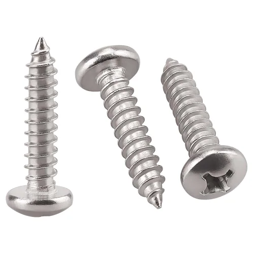 Vista 16 de Tornillos de madera Phillips de acero inoxidable #4 x 1 (paquete de 100), acero inoxidable 304 (18-8), tornillos de chapa de cabeza plana