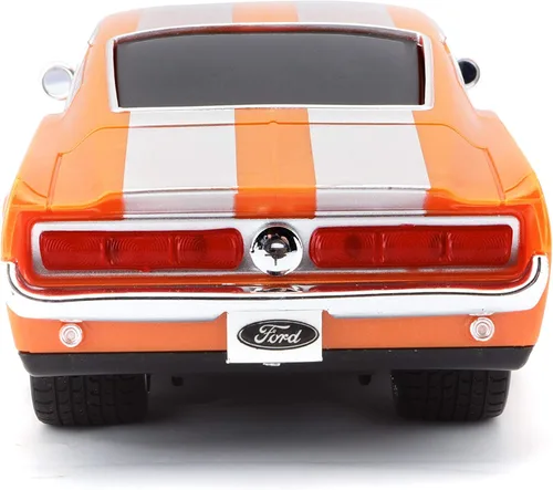 Vista 3 de Maisto Tech R/C 1:24 Escala 2.4 GHz 1967 Ford Mustang GT, Naranja Metálico