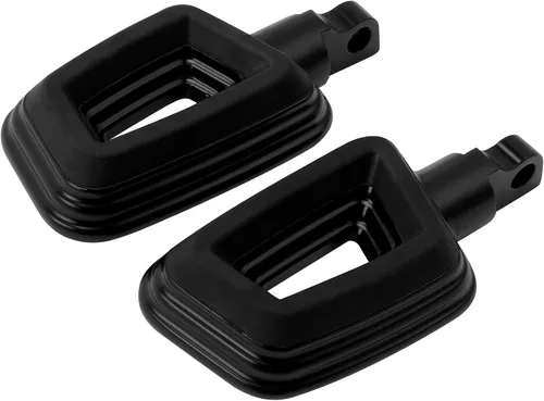 Vista 2 de TCT-MOTORPARTS Estriberas de estilo de montaje macho negro para Harley Touring Street Glide Softail