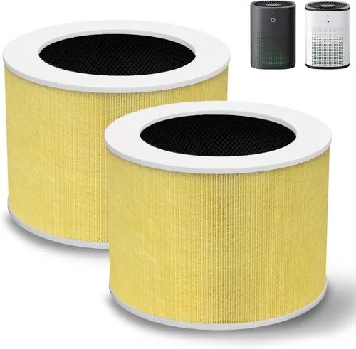 Vista 10 de HY1800 H13 - Filtro de repuesto HEPA verdadero compatible con purificador de aire Honeyuan/MORENTO/CHIVALZ/Loytio/AYAFATO/IOIOW HY1800, sistema