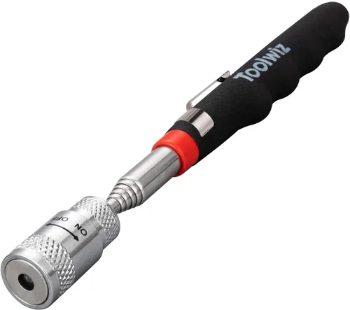 Vista 11 de Toolwiz Juego de 4 herramientas magnéticas de recuperación de recogida con bandeja de piezas - Varillas magnéticas extensibles y flexibles