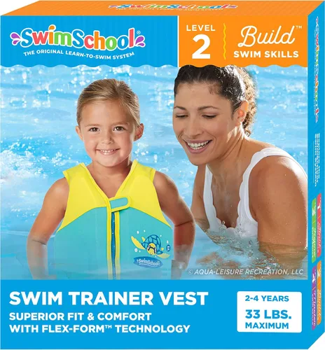 Vista 13 de SwimSchool Chalecos de Entrenamiento de Natación para Niños para Niños Pequeños de 2 a 6 Años – Niños/Niñas – Varios Colores/Estilos – Flotadores