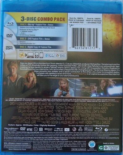 Vista 2 de I Am Number Four (Three-Disc Blu-rayDVD Combo + Digital Copy)