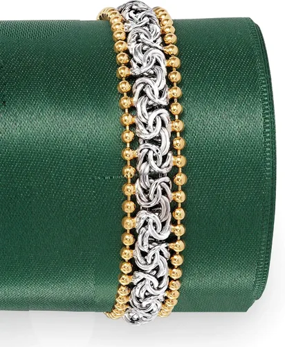 Vista 3 de Ross-Simons Byzantine Beaded-Edge Bracelet