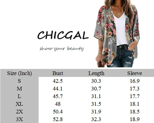 Vista 6 de Cárdigan tipo kimono para mujer, de manga abombada con estampado floral, casual