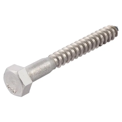 Vista 7 de Pernos de retraso de 1/4 x 1-1/2 acero inoxidable (paquete de 25) acero inoxidable 18/8, tornillo de madera de cabeza hexagonal resistente, grado