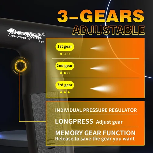 Vista 4 de Pistola pulverizadora de pintura eléctrica LIONBOW, pistola pulverizadora de aerógrafo inalámbrica portátil de mano para pintar coches, gabinete
