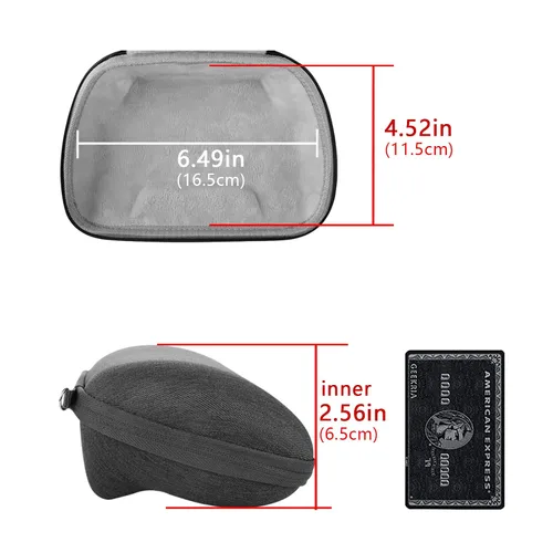 Vista 6 de Geekria UltraShell Case Compatible with Steam Controller, Hard Shell Case Travel Carrying Portable Storage Bag with Internal Mesh Pocket for