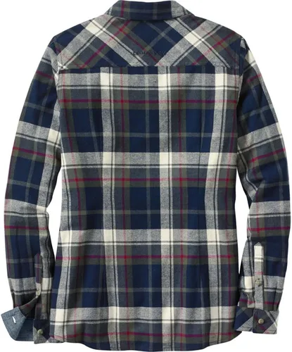 Vista 3 de Legendary Whitetails - Camisa de manga larga de franela a cuadros con botones para mujer, 100% algodón