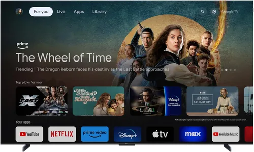Vista 17 de TCL Smart TV Q65 QLED 4K UHD de 98 pulgadas con Google TV (98Q651G, modelo 2024) Dolby Vision, Dolby Atmos, HDR Pro+, Game Accelerator Gaming
