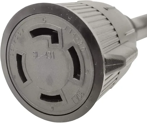 Vista 3 de Parkworld 885446 NEMA TT-30P a L14-30R Cable adaptador de generador de 30 amperios, adaptador de interruptor de transferencia, enchufe macho RV 30A