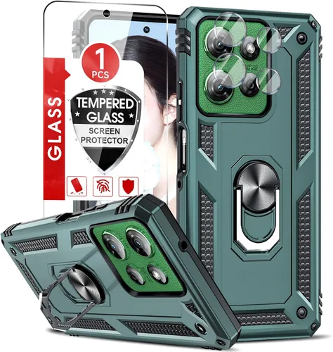 Vista 121 de LeYi Funda para Moto G Stylus 2022 4G (no compatible con 5G), funda para Moto G Stylus con 2 protectores de pantalla, funda protectora de grado Oro