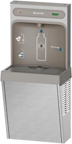 Vista 4 de Elkay LZ8WSSSMC ezH2O Estación de llenado superficial refrigerada de la botella del soporte filtrado 8GPH acero inoxidable