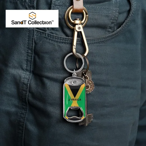 Vista 2 de Jamaica - Llavero abridor de botellas de cerveza - Set de 3 - Lata