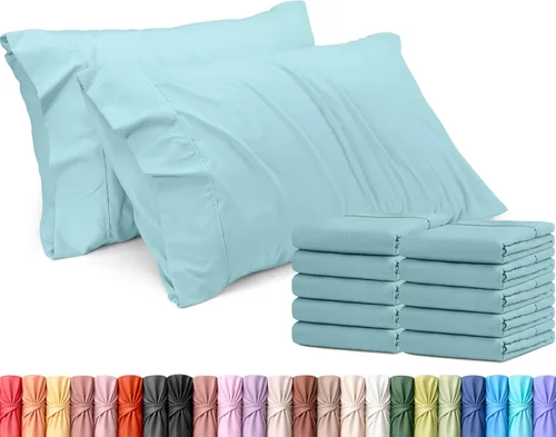 Vista 59 de Utopia Bedding - Juego de 2 fundas de almohada tamaño estándar, con cierre de sobre, tela de microfibra cepillada suave, resistentes al encogimiento