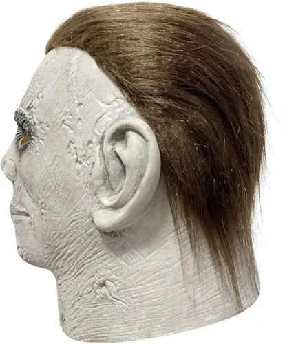 Vista 2 de Máscara de Halloween Michael Myers máscara de película de Halloween máscaras de terror de látex para disfraz de cosplay