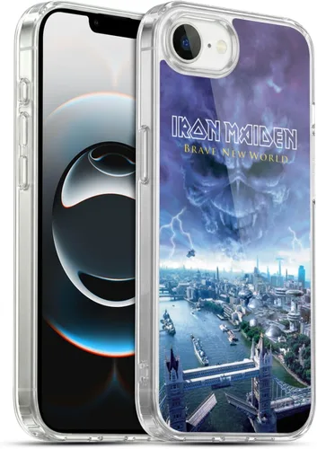Vista 109 de Head Case Designs Funda de gel suave con licencia oficial de Iron Maiden Brave New World, compatible con Apple iPhone 7 Plus/iPhone 8 Plus Nuevo