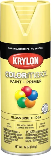 Vista 52 de Krylon K05554007 COLORmaxx Pintura en aerosol y base para uso en interiores y exteriores, color almendra satinada, 12 onzas (paquete de 1)