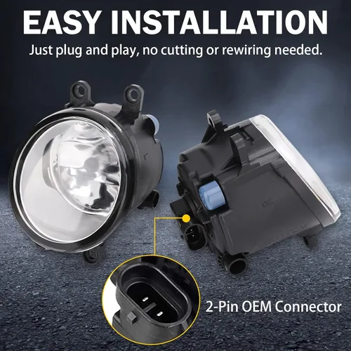 Vista 13 de Conjunto de luz antiniebla compatible con Toyota Venza Camry Corolla RAV4