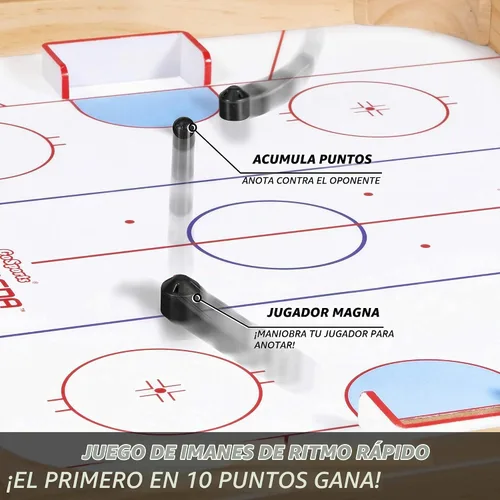 Vista 5 de Juego de Mesa de Hockey Magnético GoSports Magna - Juego Magnético de Ritmo Rápido