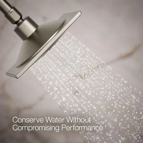 Vista 4 de Kohler 45215-G-BN Loure® Cabezal de ducha de una sola función, 1.75 gpm, níquel cepillado vibrante 2-cepillado níquel