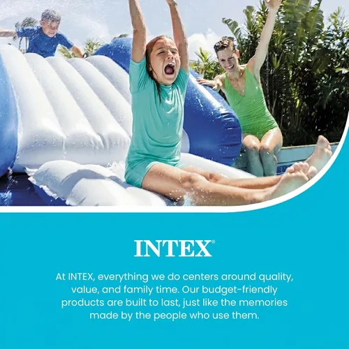Vista 6 de Intex Hinchable, diseño de arcoíris anillo centro de juego, 135 pulgadas x 81 pulgadas x 50 pulgadas para +6 años