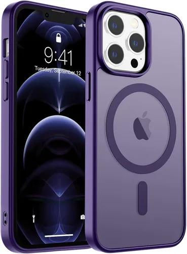 Vista 154 de zapica Funda magnética para iPhone Air, con protector de pantalla de vidrio templado, compatible con MagSafe, translúcida mate, a prueba de golpes