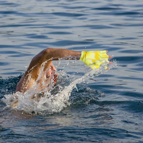 Vista 8 de Baluue 2 guantes de natación, guantes de natación acuática, para entrenamiento en agua, palmeados a mano, para hombres, mujeres, adultos