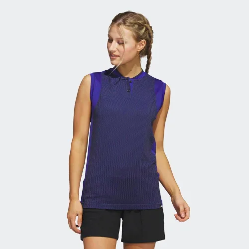 Vista 2 de adidas Polo sin mangas Spacedye para mujer