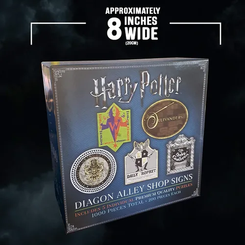 Vista 4 de The Noble Collection Harry Potter Diagon Alley Shop Signs Puzzle