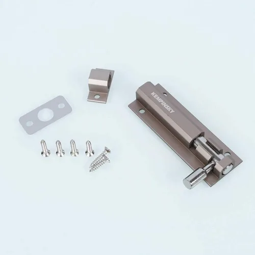 Vista 3 de Puertas y ventanas de aleación de aluminio exquisitas de alta calidad, la calidad universal del perno de color níquel es confiable (1.97 pulgadas)