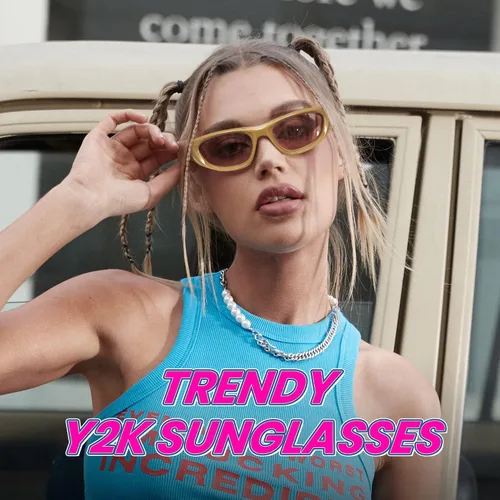 Vista 2 de Cyxus Y2K Sunglasses Wrap Around Futuristic Sunglasses Women Men Swift Oval Fashion Sport Shades Trendy Sun Glasses 1084