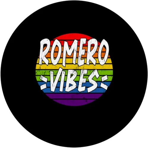 Vista 3 de ROMERO Vibes Matching Squad Family Reunion Last Name PopSockets Swappable PopGrip