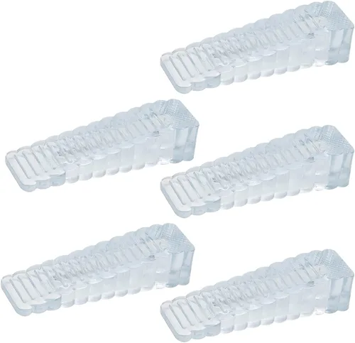 Vista 8 de Tope de puerta de goma resistente autoajustable para puerta de pie grande, diseño de múltiples superficies, funciona en todos los tipos de pisos