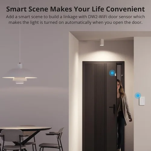 Vista 6 de SONOFF Matter Interruptor de Luz Inteligente, Interruptor de Luz WiFi de 2.4GHz, Se Requiere Cable Neutro, Interruptor de Luz Alexa Compatible