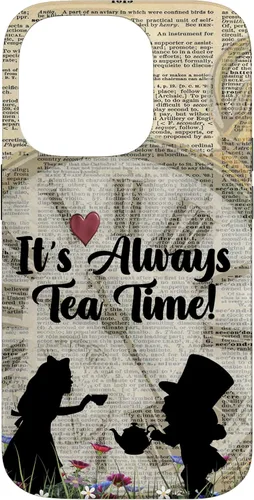 Vista 17 de iPhone 16 It's Always Tea Time! Funda Alicia y el Sombrerero Loco
